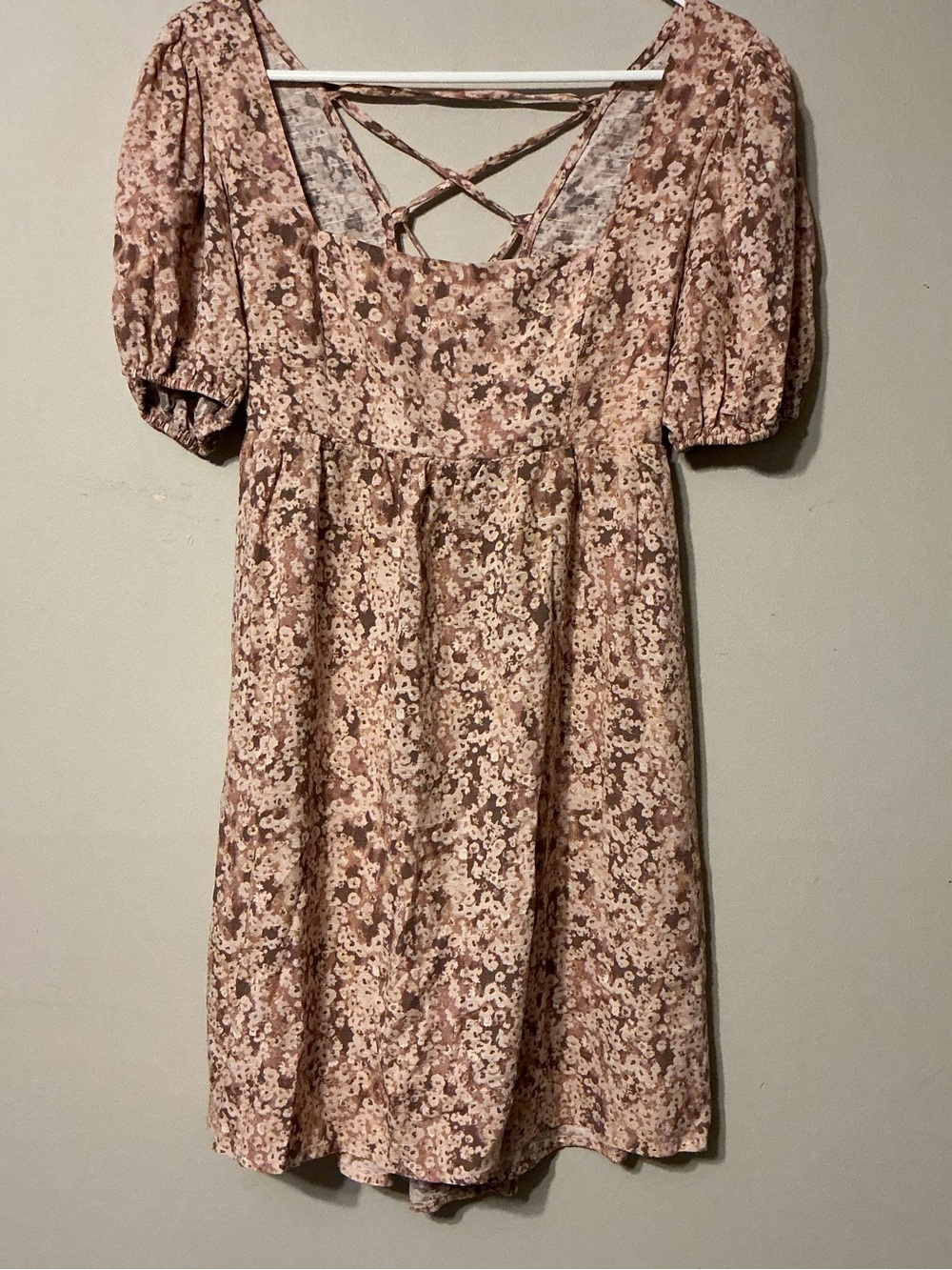 Sky and Sparrow Pink Floral Mini Dress